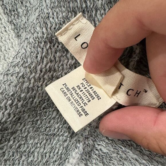 Lovestitch Boho Knit Fringed Poncho Sweatshirt Women’s One Size - Picture 3 of 3